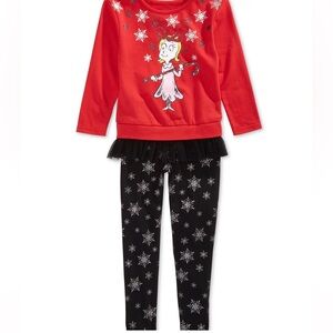 Cindy Lou Who Grinch Snowflake Holiday Christmas outfit